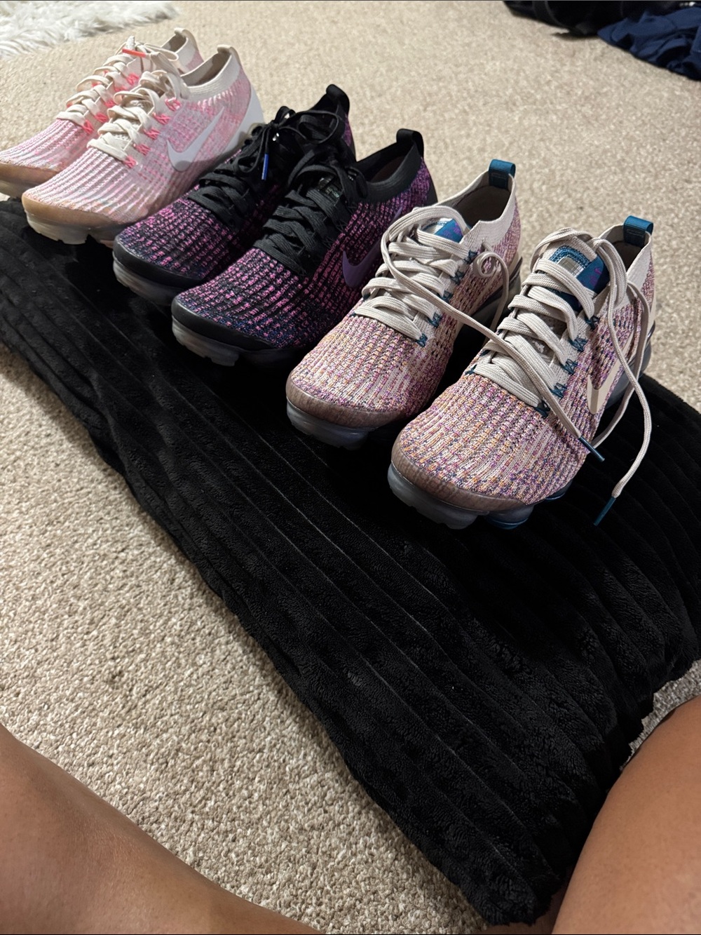 Nike Women's Flyknit Running Shoes - Pink, Black, Multicolor. No box